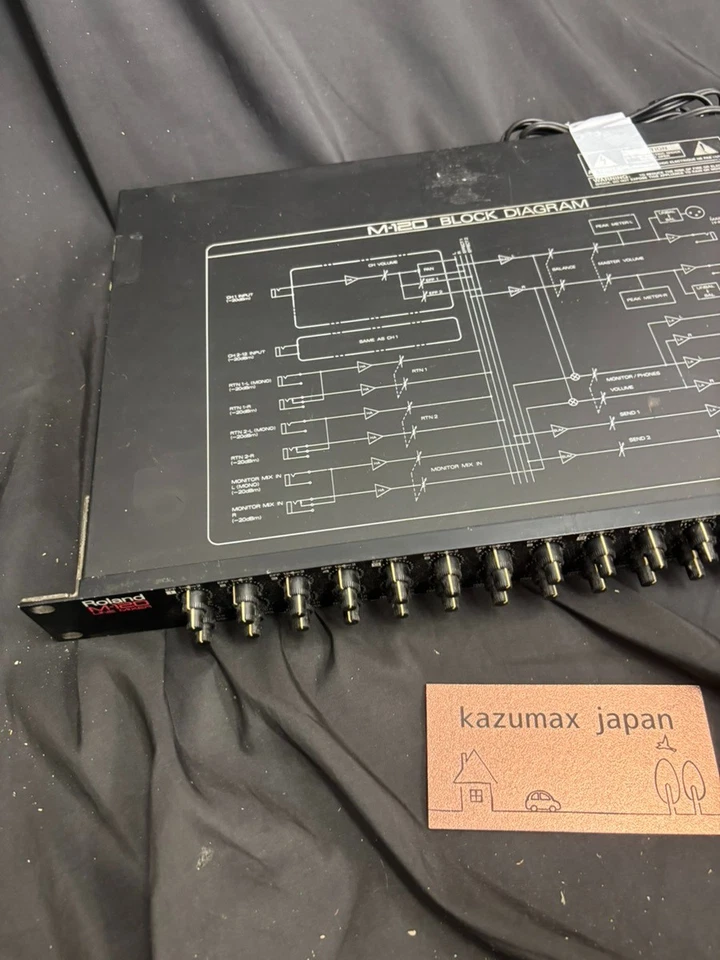 Roland M-120 Tested Stereo Line Mixer 12-Channel Rack Mount Audio Mixing Unit - Image 2 of 4