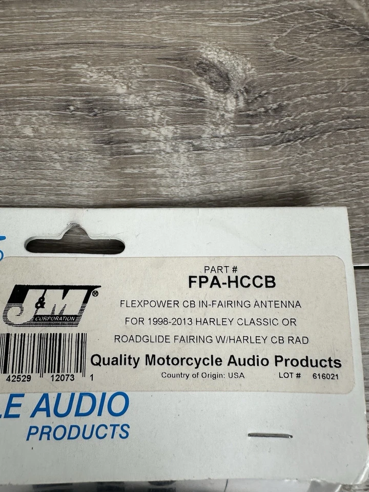 J&M FlexPower CB In-Fairing Antenna 98-13’ Harley Road Electra Glide FPA-HCCB - Image 2 of 3