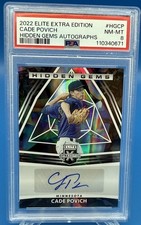 2022 Elite Extra Edition CADE POVICH #HGCP RC Hidden Gems Auto PSA 8 Orioles