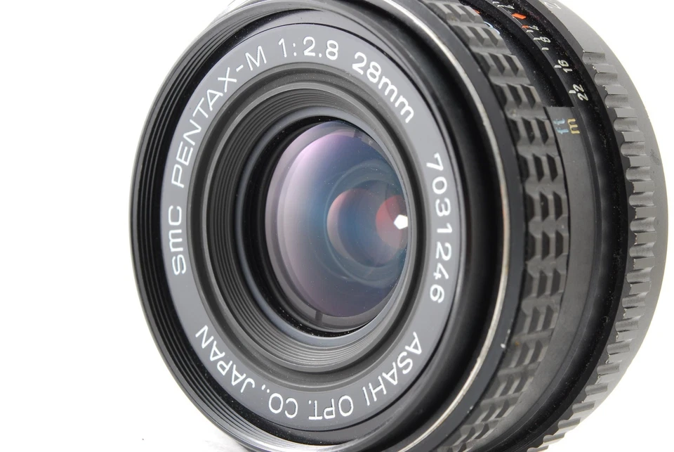 [EXC+5] Lente grande angular Pentax SMC Pentax-M 28mm f/2.8 montagem K do Japão - Imagem 4 de 4