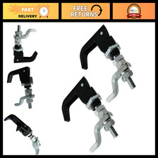 2PCS Adjustable Black Powder Coated Compression Latch, Lift  Turn Mechanism