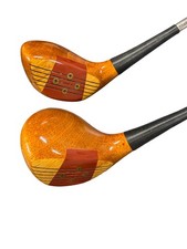 Vintage MacGregor 693T Tommy Armour Persimmon 3 5 Woods Oil Hardened