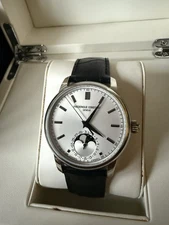 Frederique Constant Classic Moonphase Black Alligator Strap