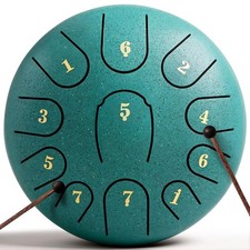 Rain Drum for Outside Garden,Steel Tongue Drum 6 Inche 11 Note Steel Drums Ra...