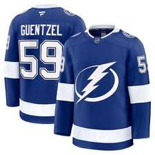 Tampa Bay Lightning Jake Guentzel #59 Fanatics Blue Home Premium NHL Jersey