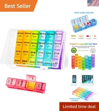 Convenient XL Weekly Pill Organizer - 7-Day Case for Seamless Health Management