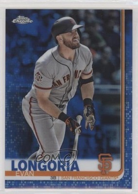 2019 Topps Chrome Blue Refractor 48/150 Evan Longoria #94 fm0