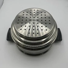 Vntg.  Revere Ware Steamer Strainer Insert  Graduated For Multiple Pot Sizes