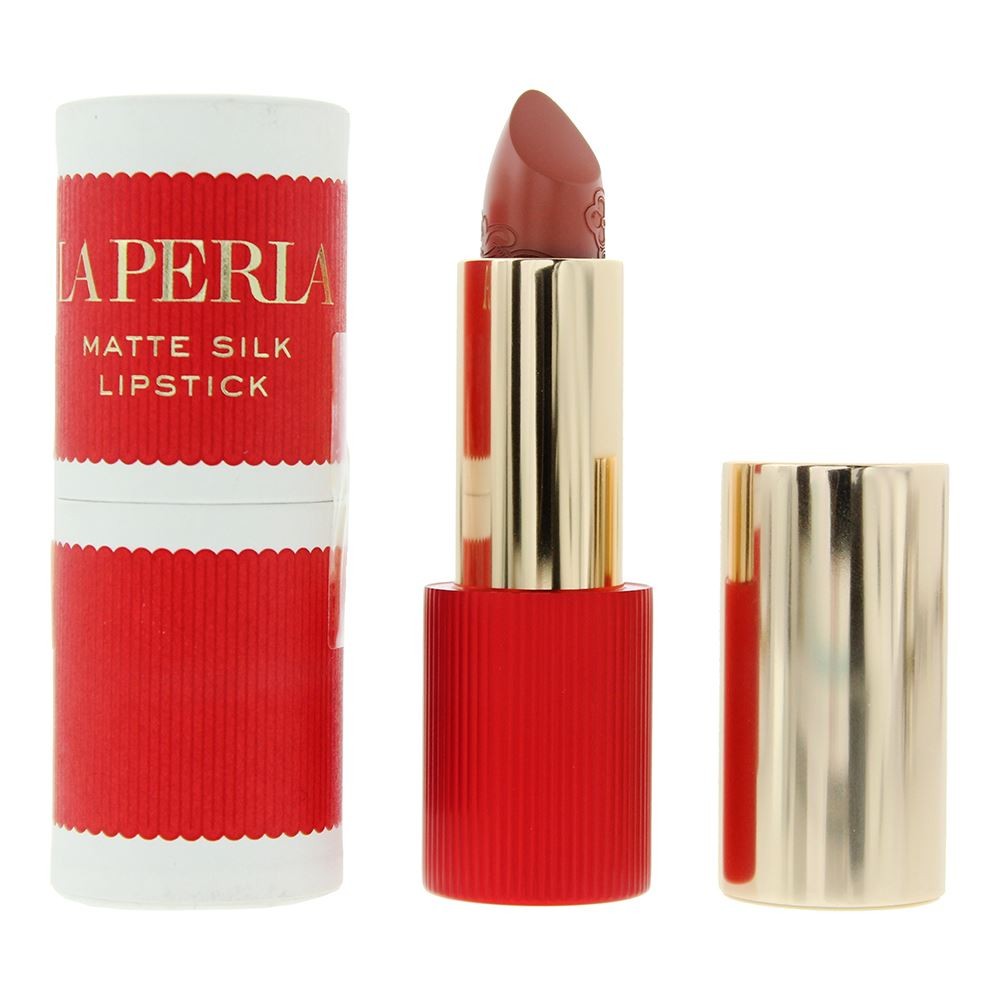La Perla Red Matte Silk 110 Cinnamon Lipstick 3.5G - Image 2