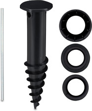 Punta per Ombrellone Spiaggia, Picchetto 32-50Mm Da Piantare Nel Terreno, Plasti