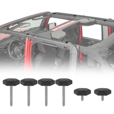 6Pc Soft Top Quick Removal Fastener Thumb Screw Fit 07-18 Jeep Wrangler JK 4Door