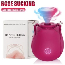 2025 New Rose Clitoral Pleasure Point Oral Sucking Vibrating 10 Speed Sex Toy