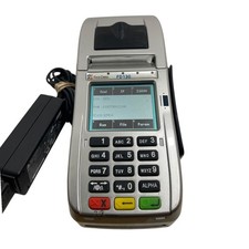    First Data FD130 EMV NFC Dial/IP Credit Card Machine 001805064 WORKS EUC P2