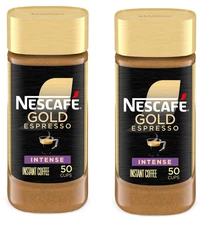Nescafé Gold Espresso Intense, Instant Coffee, 3.5 oz (2 Pack)