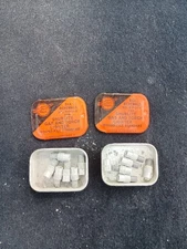 VINTAGE ADVERTISING TINS SHURLITE GAS TORCH LIGHTER Lot Of 2 6 Each Tin