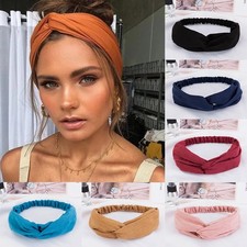 New Boho Cross Twist Headband Women Stretch Turban Hair Band Summer Head Wrap