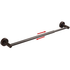 Bronze Towel Bar, Adjustable 15 to 24 Inch Towel Holder for Bathroom, Bath To...