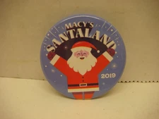 Vintage 2019 "Macy's"  Christmas  SANTALAND Pinback/Button
