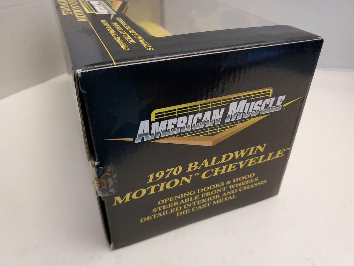 Ertl American Muscle 1970 Baldwin Motion Chevelle – Miniature 1/18 En Boîte, Occasion