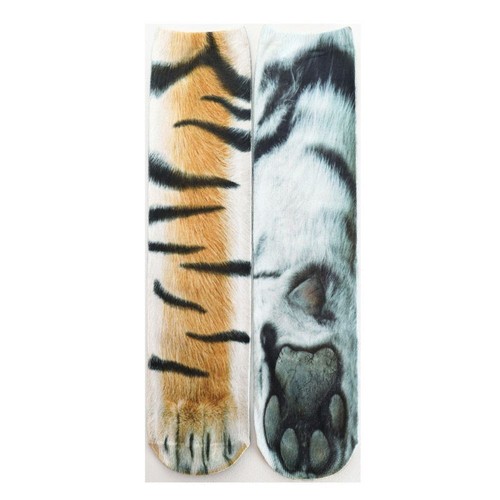 Novelty 3D Print Animal Paw Socks Polyester Middle Tube Sock - Picture 11 of 12