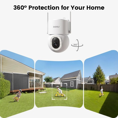 Solar Security Cameras Wireless Outdoor - 3K 5MP Home Security Camera, 360° P... - Picture 4 of 9