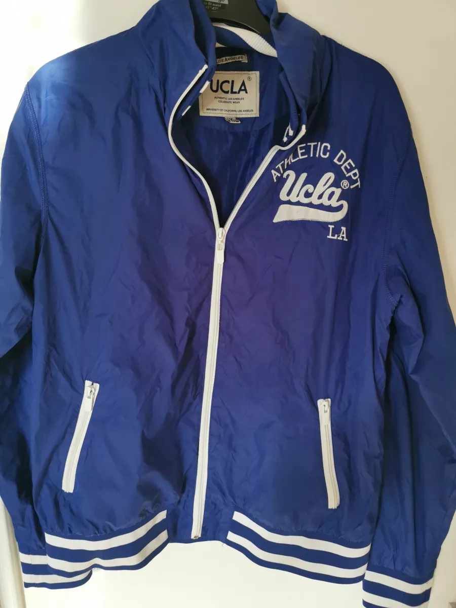 Men s UCLA Jacket Windstopper Blue Color Size UK xl small fit read description