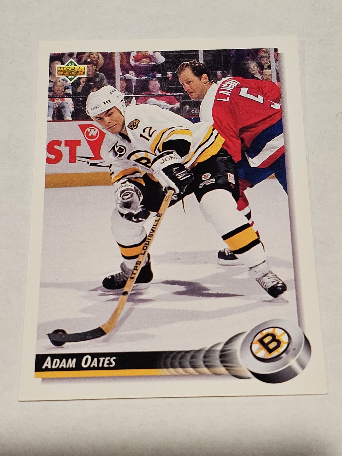 1992-93 Upper Deck #133 Adam Oates Boston Bruins HOF