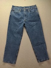 Levis 550 Blue Jeans Mens 36x30 Relaxed Fit Straight Leg Made In USA Red Tab