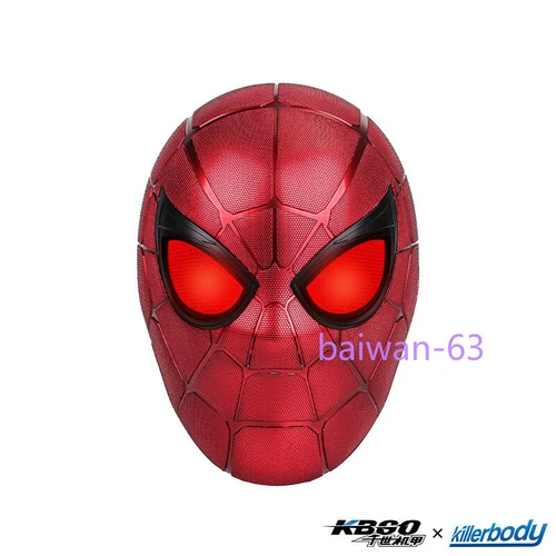 Casco de araña de hierro Killerbody máscara de Spiderman 1:1 luz LED ojos parpadeantes juegos con disfraces - Imagen 7 de 23