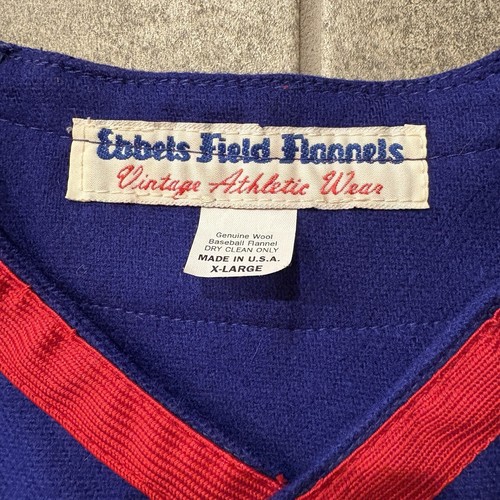 Indianapo Clowns #5 Hank Aaron Negro League Ebbets Field Flannels XL as Is - Picture 4 of 12