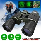 100X180 Binoculars Zoom Day Night Vision BAK4 Prism High Power Waterproof + Case