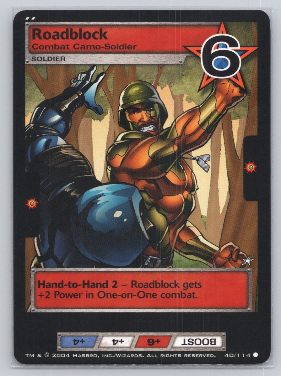 G.I. JOE TCG - Roadblock 40/114 - 2004 BASE SET Q1127 | eBay