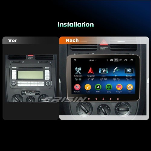 10.1" Android 14 Autoradio 2.0 GHz Navi für VW Passat B6 Polo Golf 5/6 Tiguan T5 - Bild 5 von 17