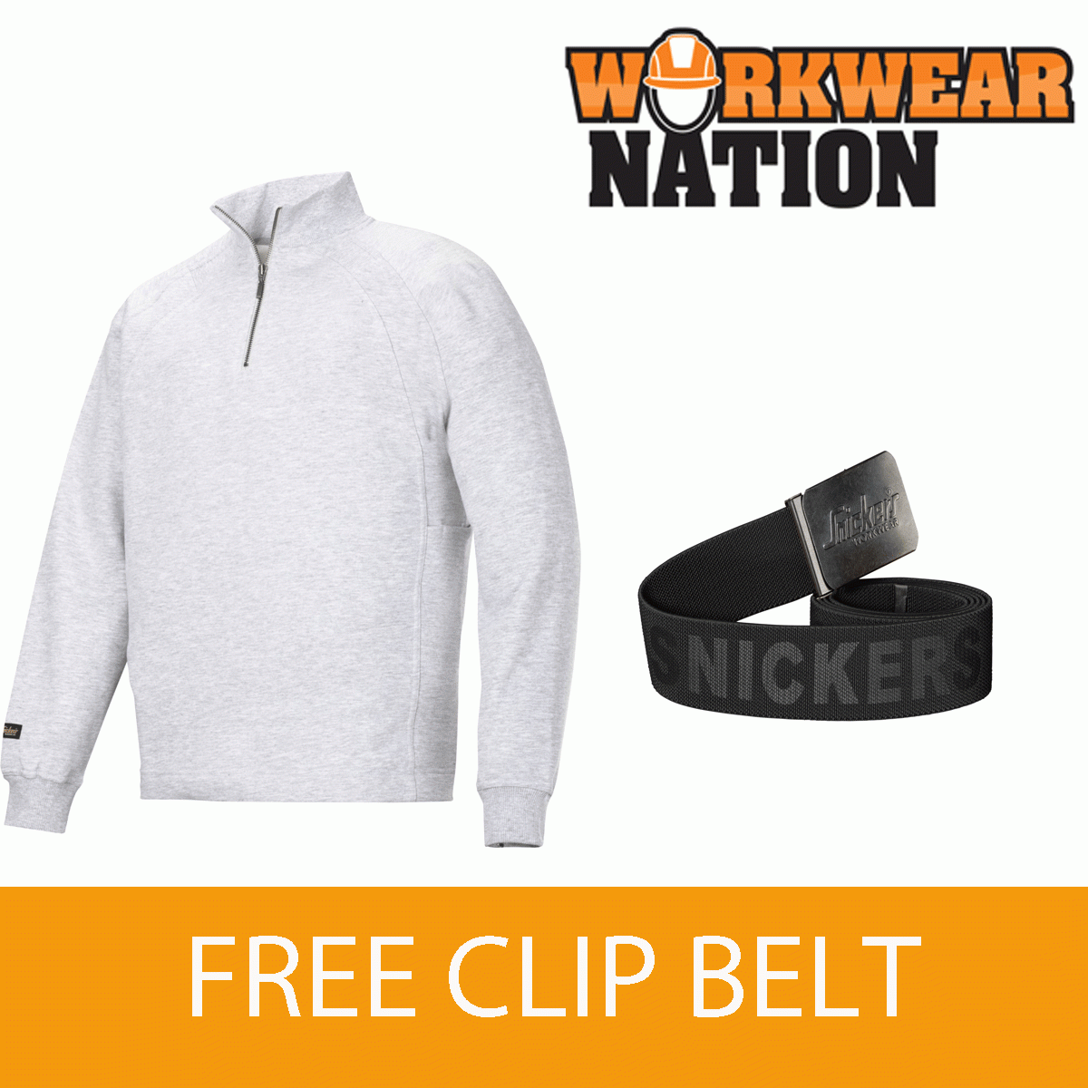 Snickers 2813 ½ ½ ½ Reißverschluss Works Sweatshirt Pulli mit Mehrere Taschen™ Grau d91296 Snickers 2813 ½ ½ ½ Reißverschluss Works Sweatshirt Pulli mit Mehrere Taschen™ Grau d91296