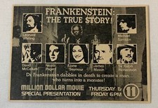 1978 Channel 11 tv ad~ FRANKENSTEIN THE TRUE STORY Leonard Whiting, James Mason