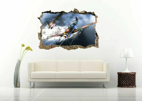 Military Aircrafts Planes Air Force Jets 3D Wall Sticker Vinyl Decal Art Mural - Picture 12 of 15
