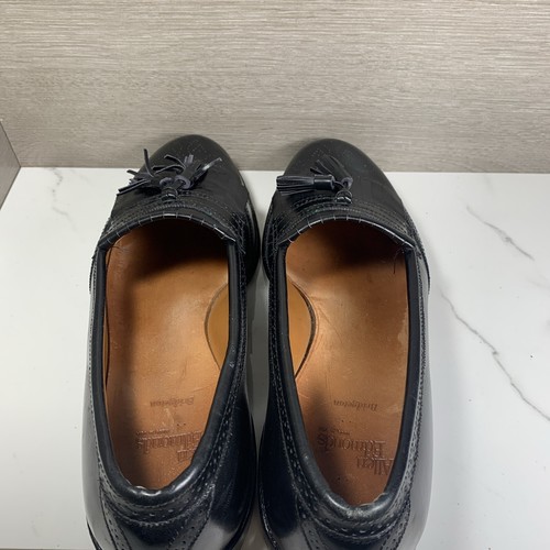 Hombres Allen Edmonds Bridgeton Cuero Mocasines Zapatos de Vestir 12D Negro Keltie Borla - Imagen 5 de 12