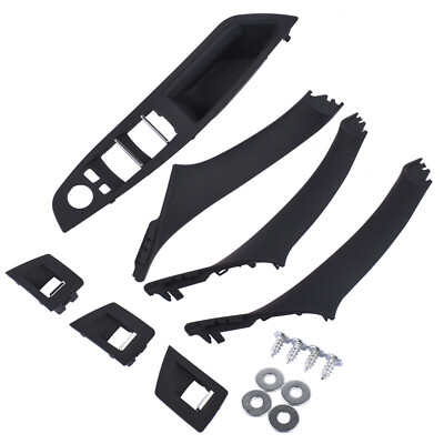 Schwarz Türgriffe innen Set Komplett für BMW 5 F10 F11 528 530 535 (2010-17)