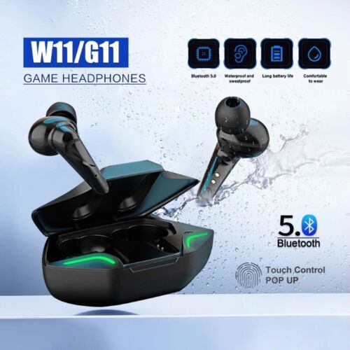 G11 Bluetooth 5.2 Wireless Headset in-Ear Sports Waterproof Stereo Earbuds - Picture 1 of 19