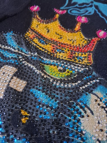 Ed Hardy Women's Black Embellished Tunic Hoodie Size XS - Picture 10 of 15