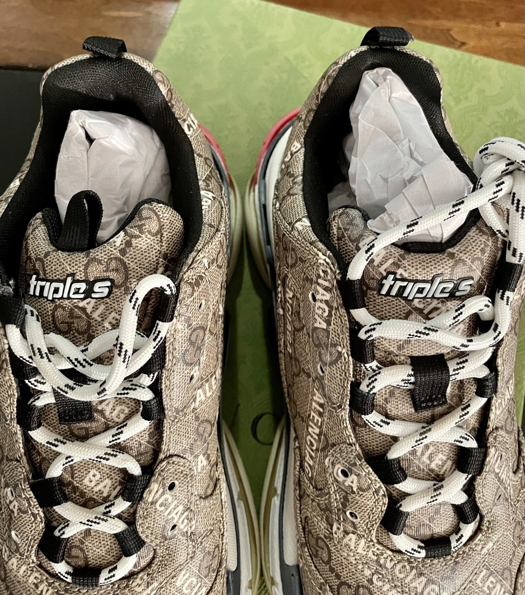 Gucci X Balenciaga Hacker Project Triple S Beige EuSz 45 Gucci X Balenciaga Hacker Project Triple S Beige EuSz 45