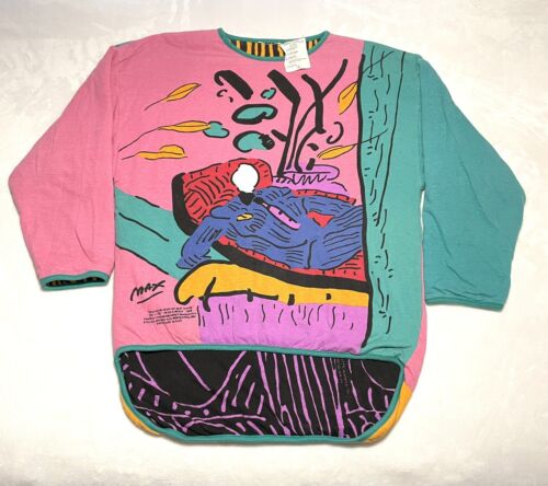 Vintage Peter Max Beverly Hills 1988 Top Rare "Re… - image 1