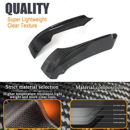 para BMW E90 320i 328i LCI 09-12 CARBONO alerón delantero divisor aletas labial - Imagen 9 de 13