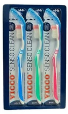 Vicco Senso Clean Comfortable Soft Tooth Brush Pack Of 6 (Color Assorted)