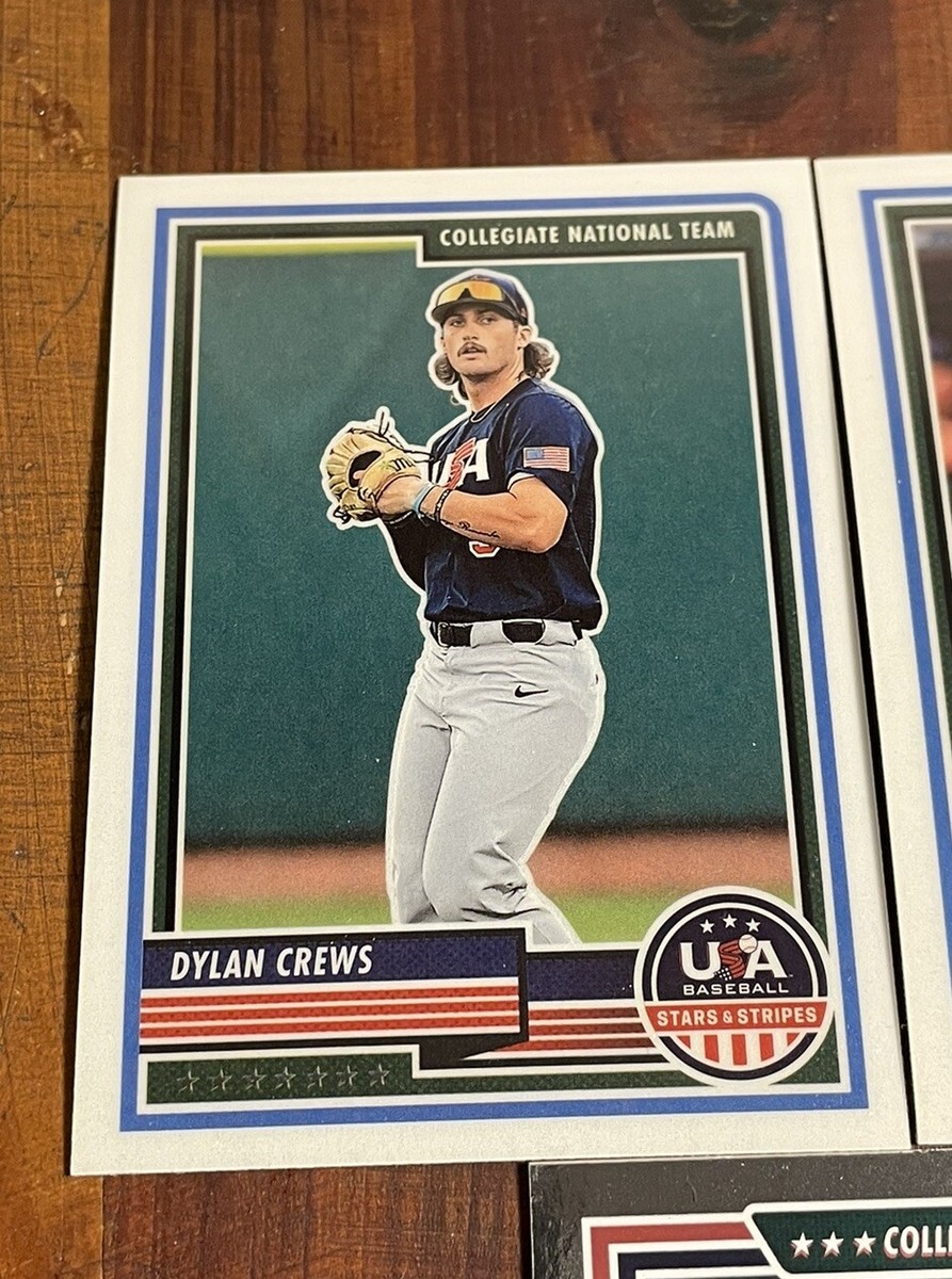 Dylan Crews 7 LOT 2022 Foil & 2023 Panini USA Stars & Stripes Free
