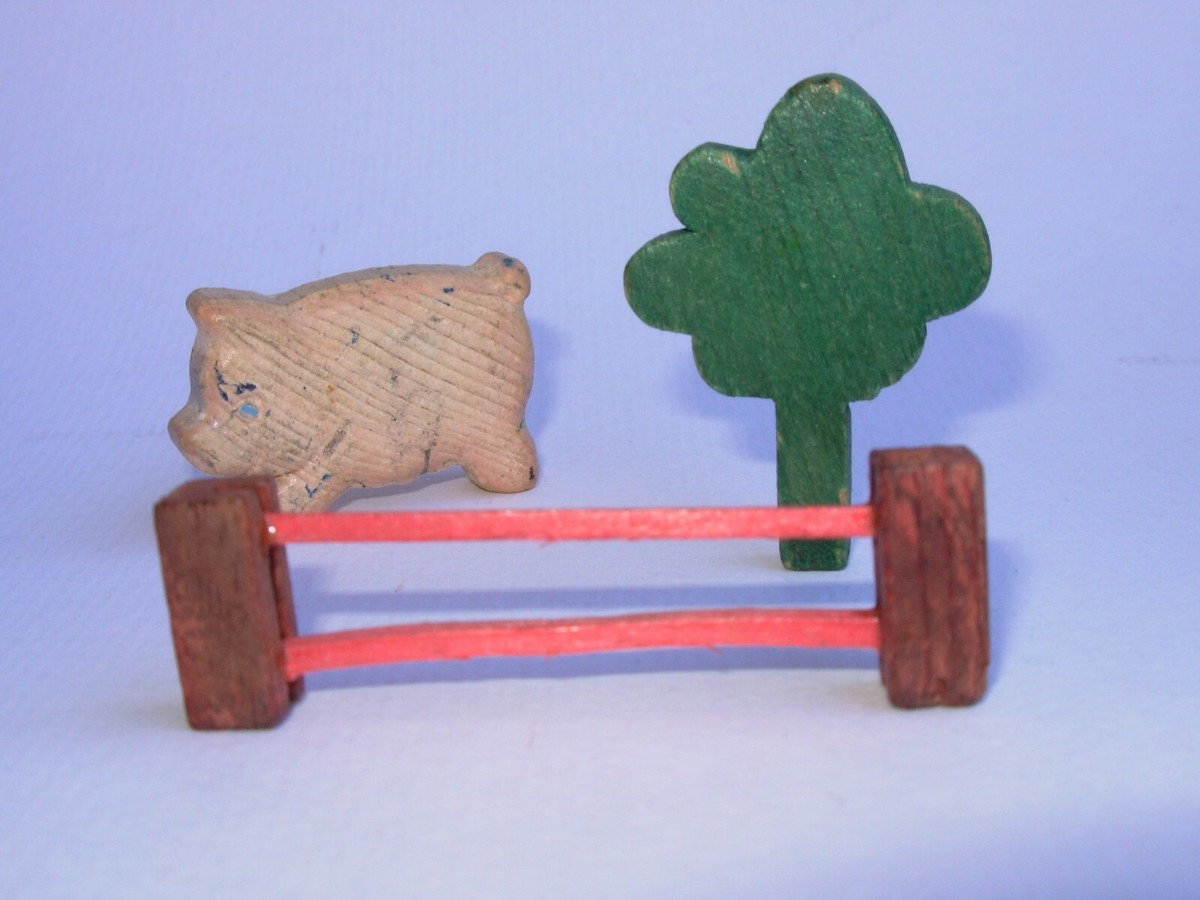 FATTORIA DEGLI ANIMALI SEVI ANNI '50 GIOCO D'EPOCA DI COSTRUZIONI