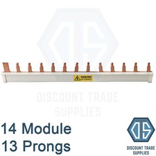 100A Copper Insulated Busbar Domestic Consumer Unit 10 14 18 Module 8 12 16 MCB
