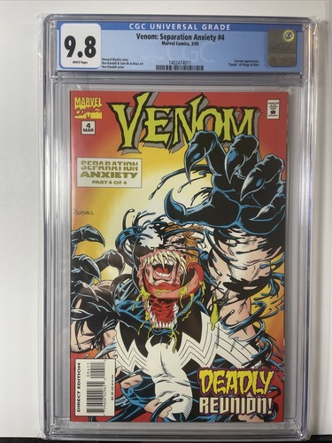 Venom Separation Anxiety #4 Cgc 9.8 Classic Ron Randall Cover