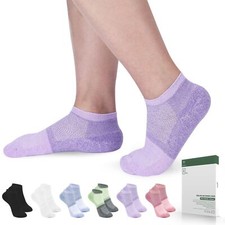 Bulinlulu Diabetic Socks for Women Men6 Pairs Low Cut Seamless Diabetic Socks...