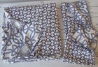 Yves Delorme Reversible "Entrela" Queen Duvet Cover+2 Shams~300TC~Cotton Sateen